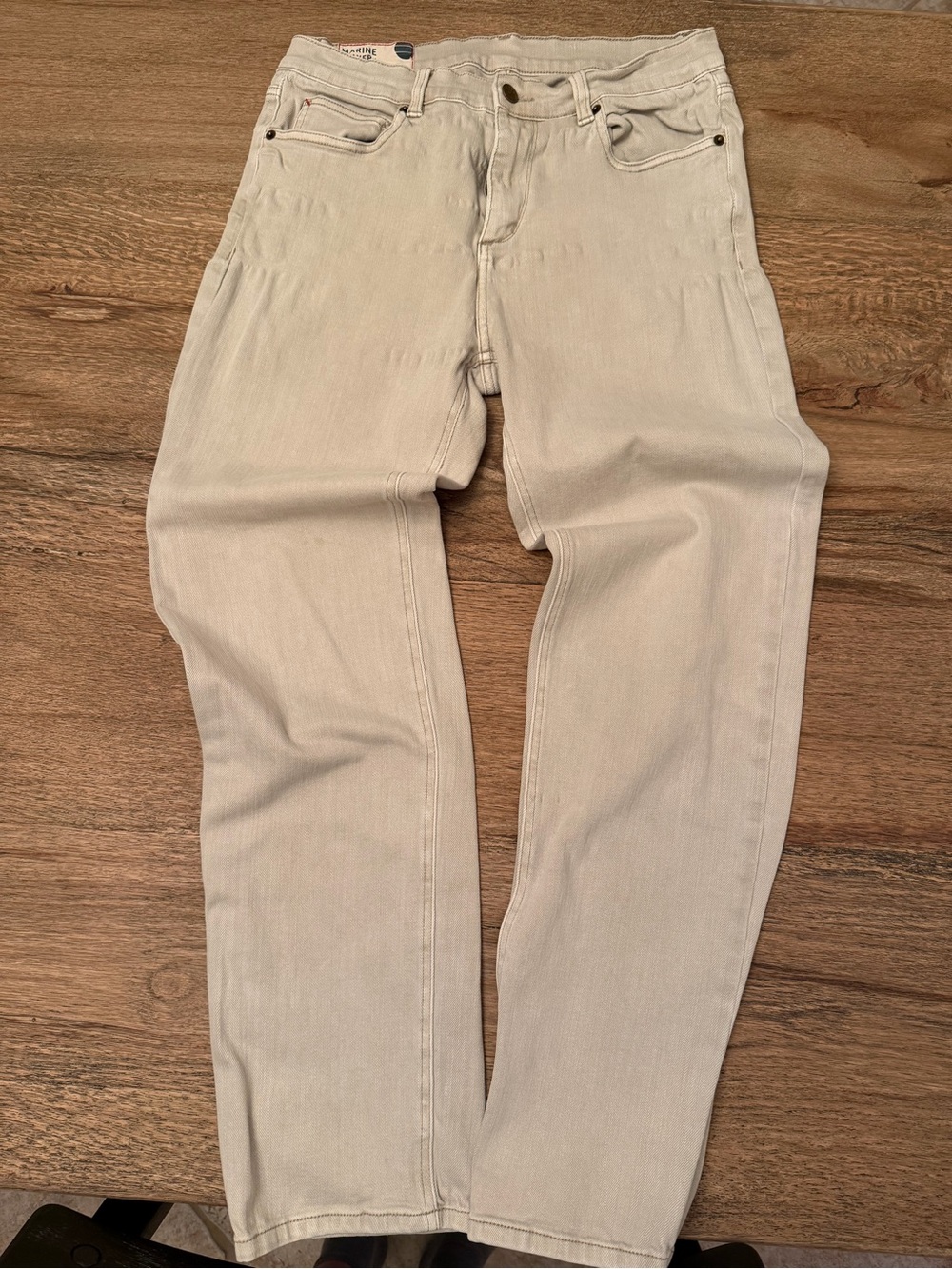 Marine Layer Men’s Cream Chinos 33x32